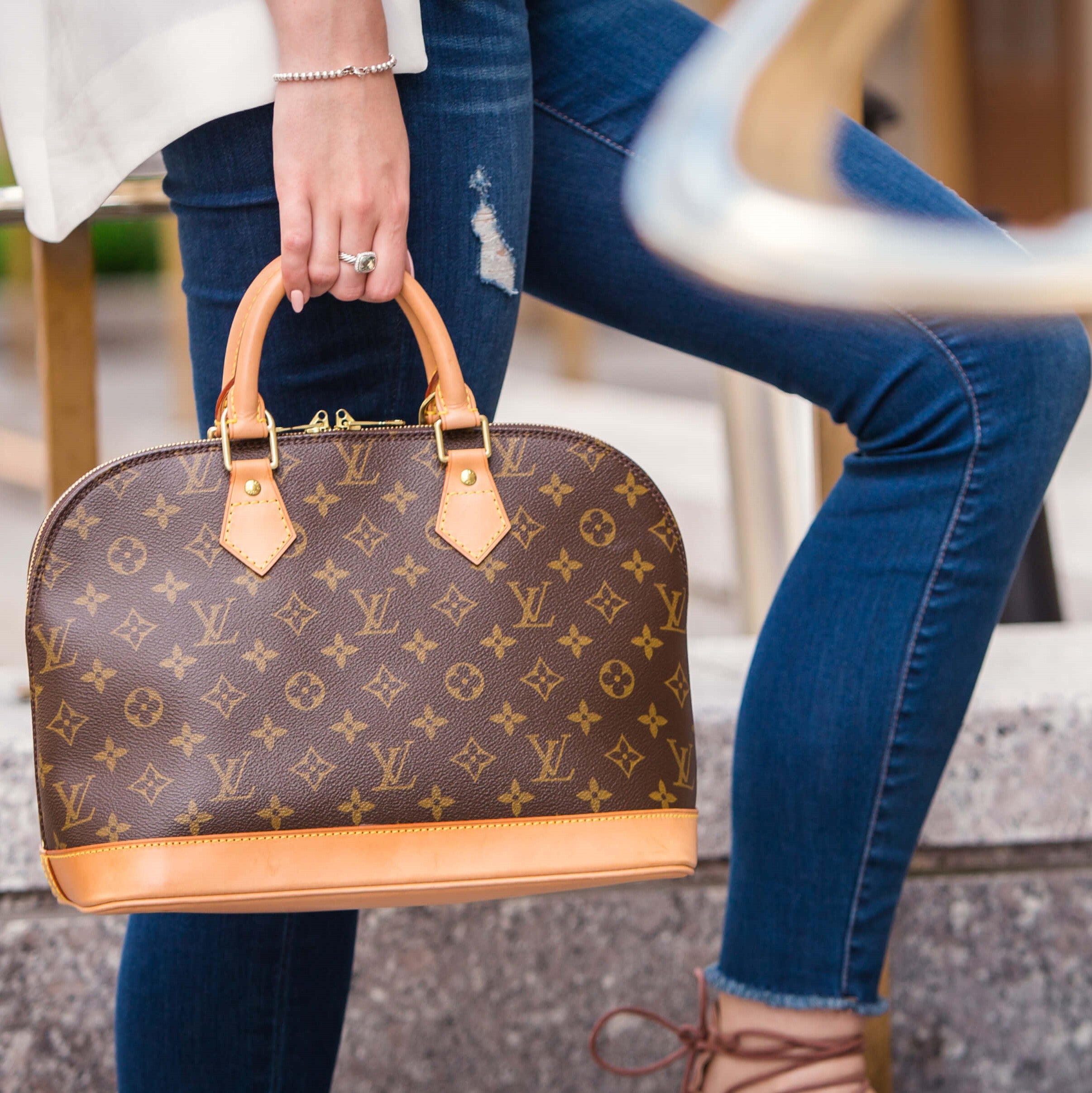 Buy real Louis Vuitton Alma bags