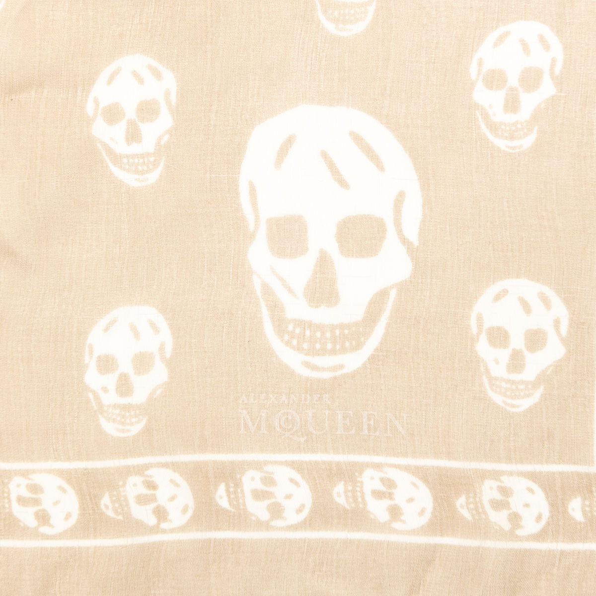 Alexander McQueen Beige 
White Silk Skull Print Scarf - Replica Handbag 
 - Replica Handbags 
Best Quality
 Designer Handbags 
Preloved Fashions