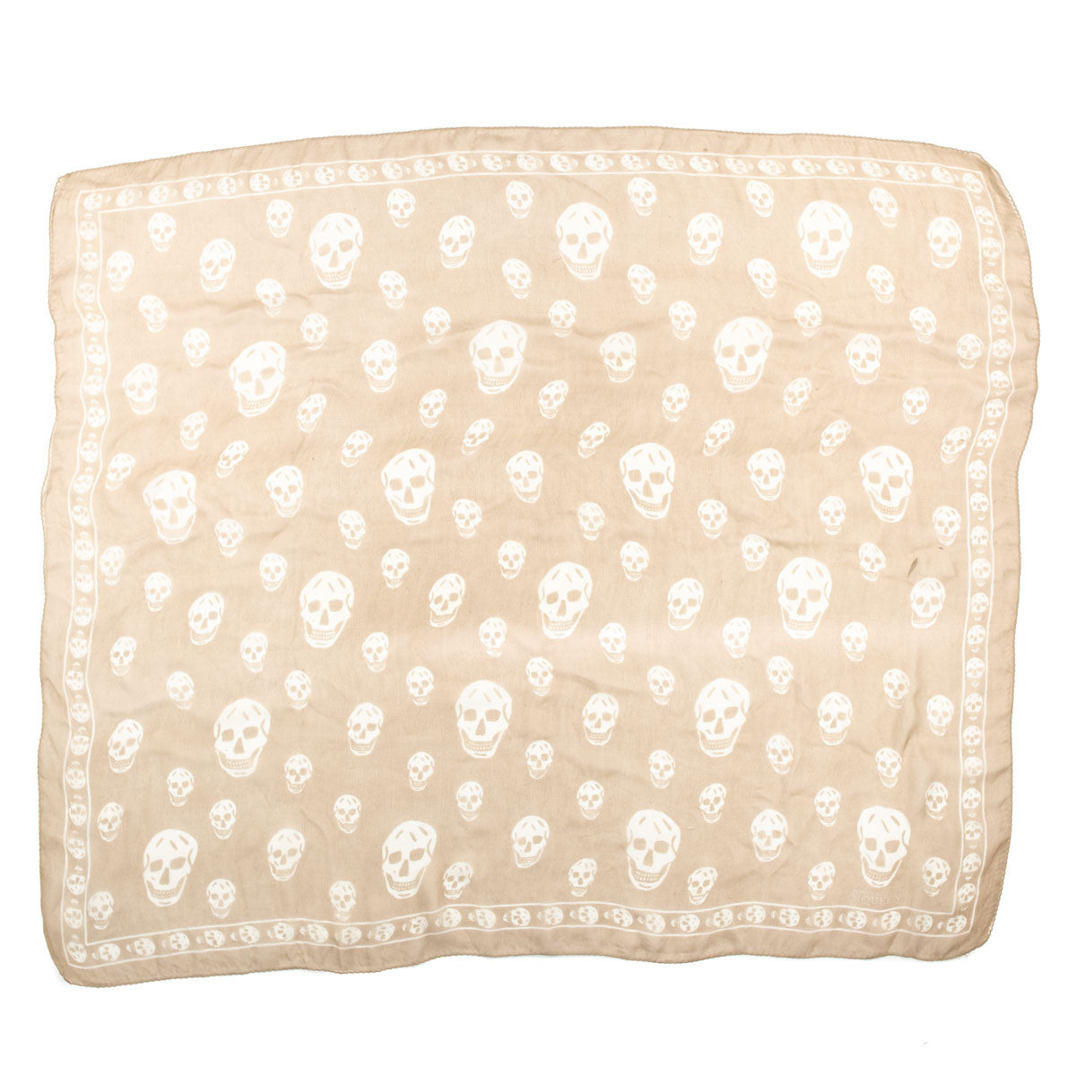 Alexander McQueen Beige 
White Silk Skull Print Scarf - Replica Handbag 
 - Replica Handbags 
Best Quality
 Designer Handbags 
Preloved Fashions