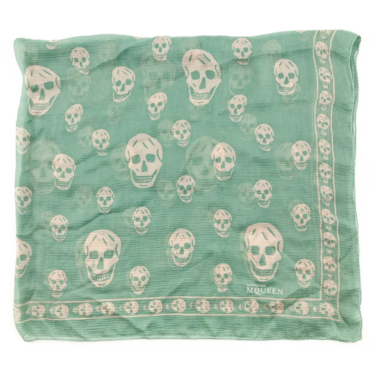 Alexander McQueen Green 
White Silk Skull Scarf - Replica Handbag 
 - Replica Handbags 
Best Quality
 Designer Handbags 
Preloved Fashions