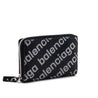 Balenciaga Black 
Silver Diagonal Logo Calfskin Zip Around Compact Wallet - Replica Handbag 
 - Replica Handbags 
Best Quality
 Designer Handbags 
Preloved Fashions