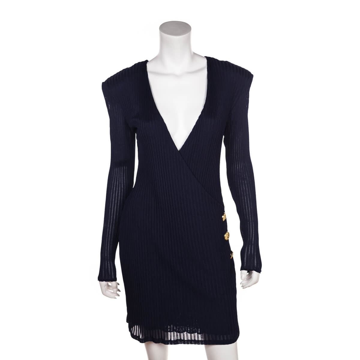 Balmain Navy Stretch Plunge Neckline Mini Dress Size L | FR 42 - Replica Handbag 
 - Replica Handbags 
Best Quality
 Designer Handbags 
Preloved Fashions