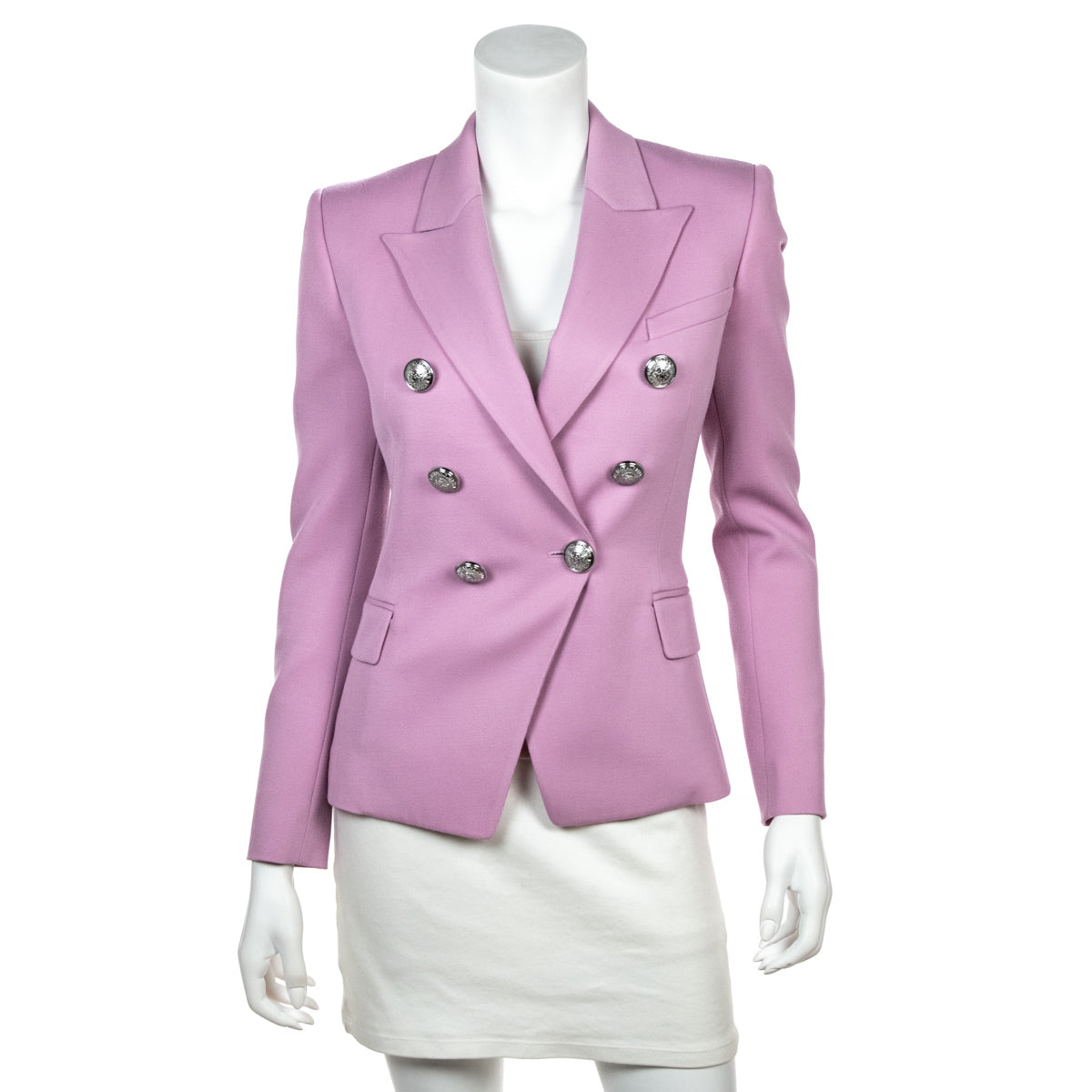 Balmain Pink Double Breasted Blazer Size XS | FR 36 - Replica Handbag 
 - Replica Handbags 
Best Quality
 Designer Handbags 
Preloved Fashions