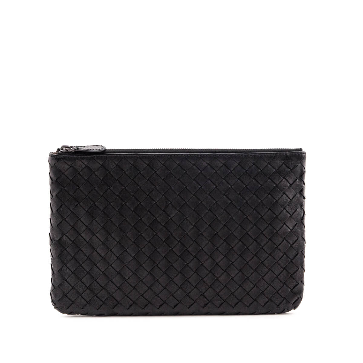 Bottega Veneta Black Nappa 
Snakeskin Intrecciato Medium Zip Pouch - Replica Handbag 
 - Replica Handbags 
Best Quality
 Designer Handbags 
Preloved Fashions