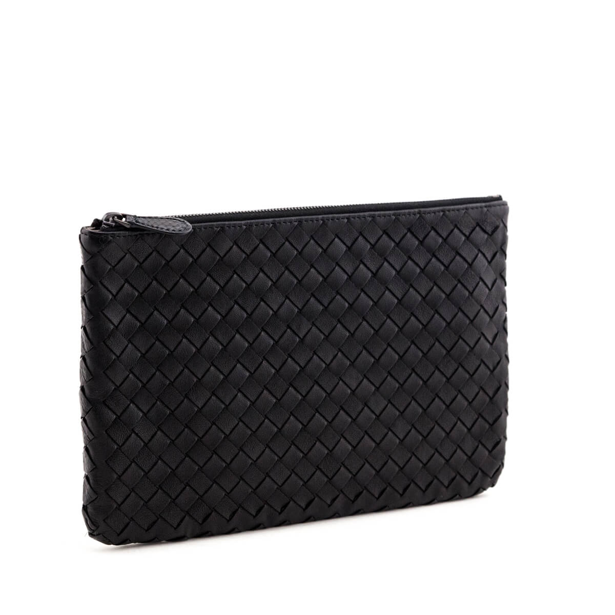 Bottega Veneta Black Nappa 
Snakeskin Intrecciato Medium Zip Pouch - Replica Handbag 
 - Replica Handbags 
Best Quality
 Designer Handbags 
Preloved Fashions