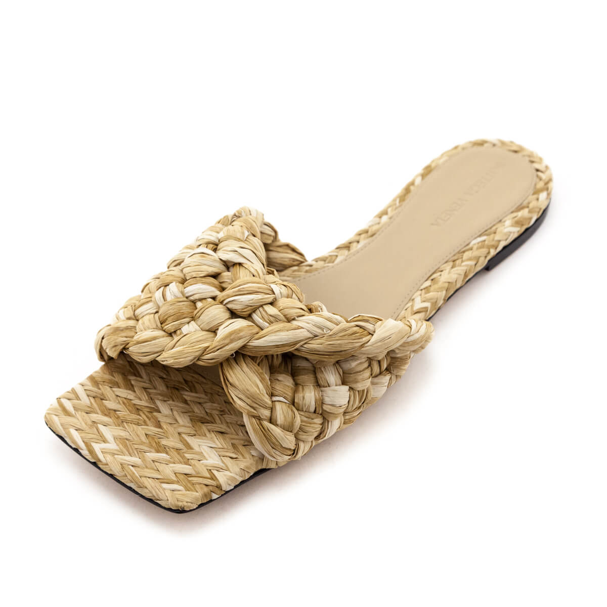 Bottega Veneta Natural Raffia Twisted Intrecciato Stretch Mules Size US 10 | EU 40 - Replica Handbag 
 - Replica Handbags 
Best Quality
 Designer Handbags 
Preloved Fashions