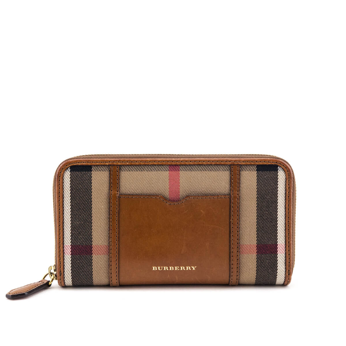 Burberry Brown Ochre Leather 
House Check Large Ziggy Zip Around Wallet - Replica Handbag 
 - Replica Handbags 
Best Quality
 Designer Handbags 
Preloved Fashions