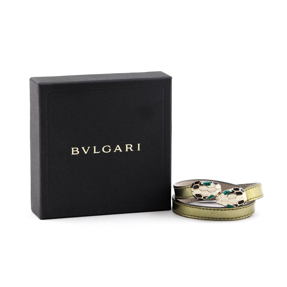 Bvlgari Metallic Olive Leather Serpenti Forever Double Bracelet Size S - Replica Handbag 
 - Replica Handbags 
Best Quality
 Designer Handbags 
Preloved Fashions