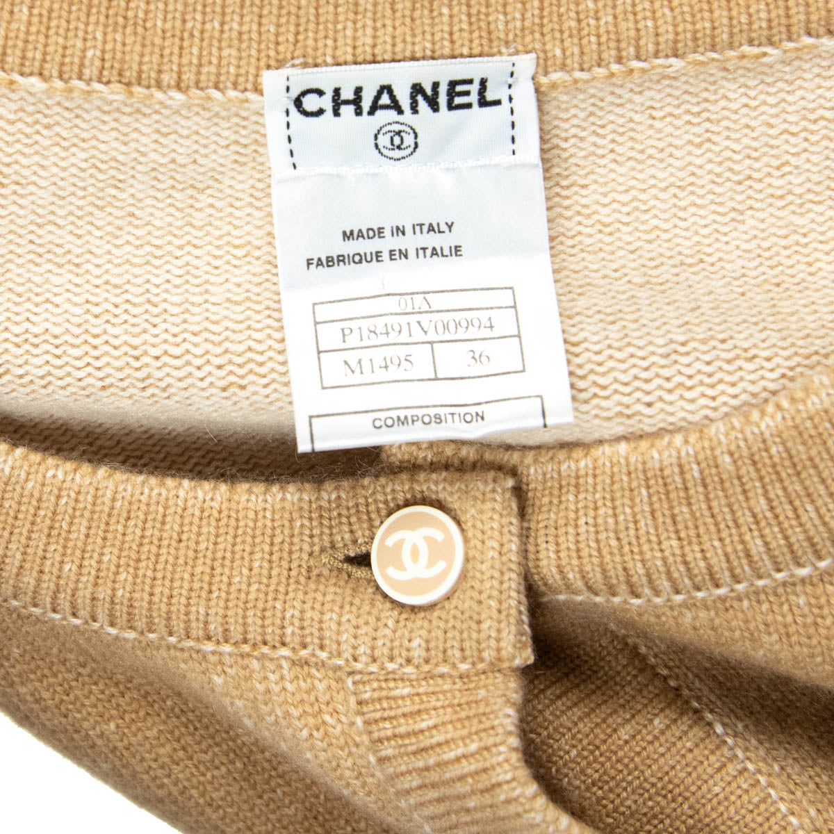 Chanel Beige Cashmere Logo Cardigan Size S | US 4 | FR 36 - Replica Handbag 
 - Replica Handbags 
Best Quality
 Designer Handbags 
Preloved Fashions