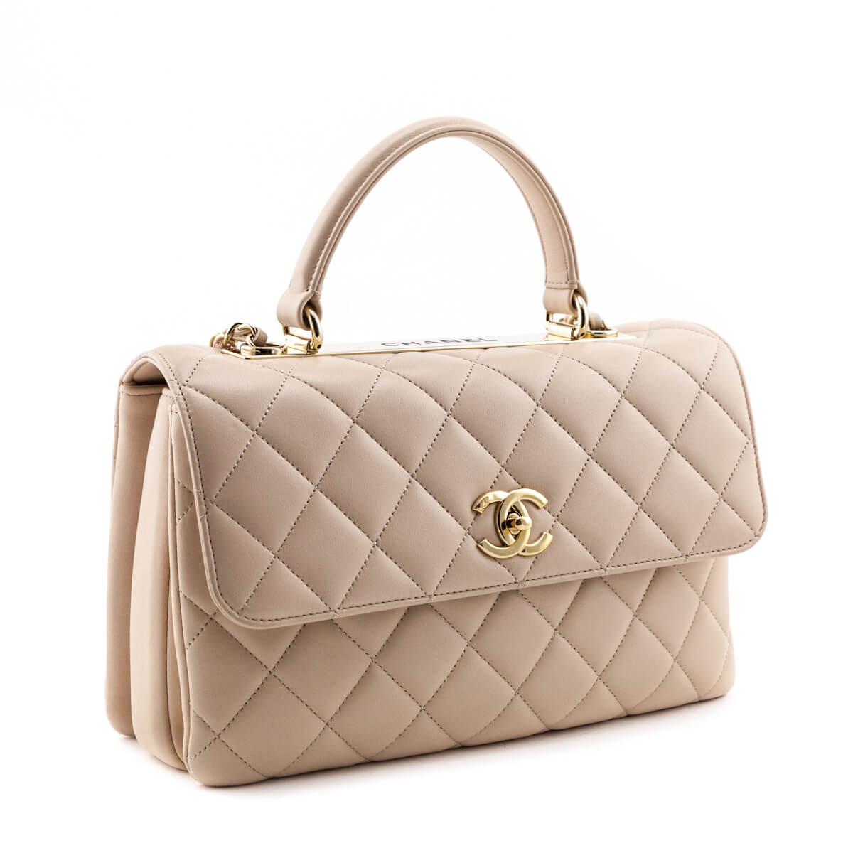 Chanel Beige Quilted Lambskin Medium Trendy CC Flap Dual Handle Bag - Replica Handbag 
 - Replica Handbags 
Best Quality
 Designer Handbags 
Preloved Fashions