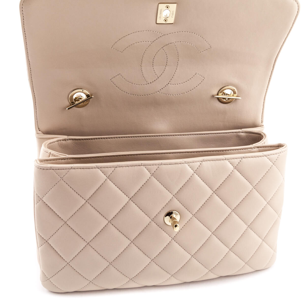 Chanel Beige Quilted Lambskin Medium Trendy CC Flap Dual Handle Bag - Replica Handbag 
 - Replica Handbags 
Best Quality
 Designer Handbags 
Preloved Fashions