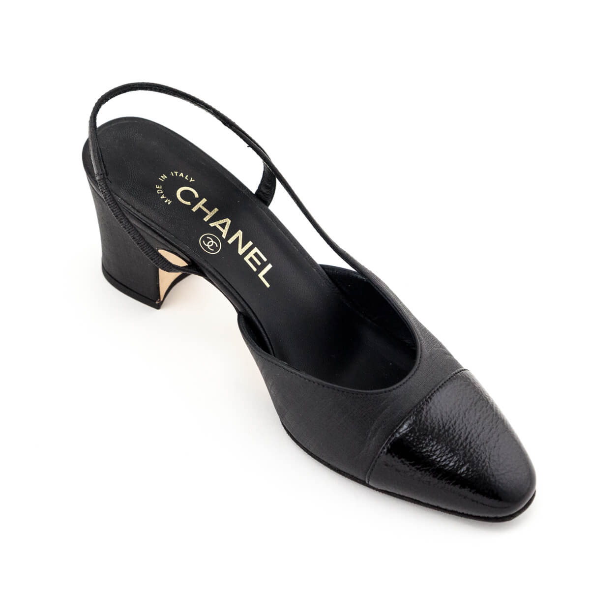 Chanel Black Cap Toe CC Slingback Pumps Size US 6  | EU 36 - Replica Handbag 
 - Replica Handbags 
Best Quality
 Designer Handbags 
Preloved Fashions