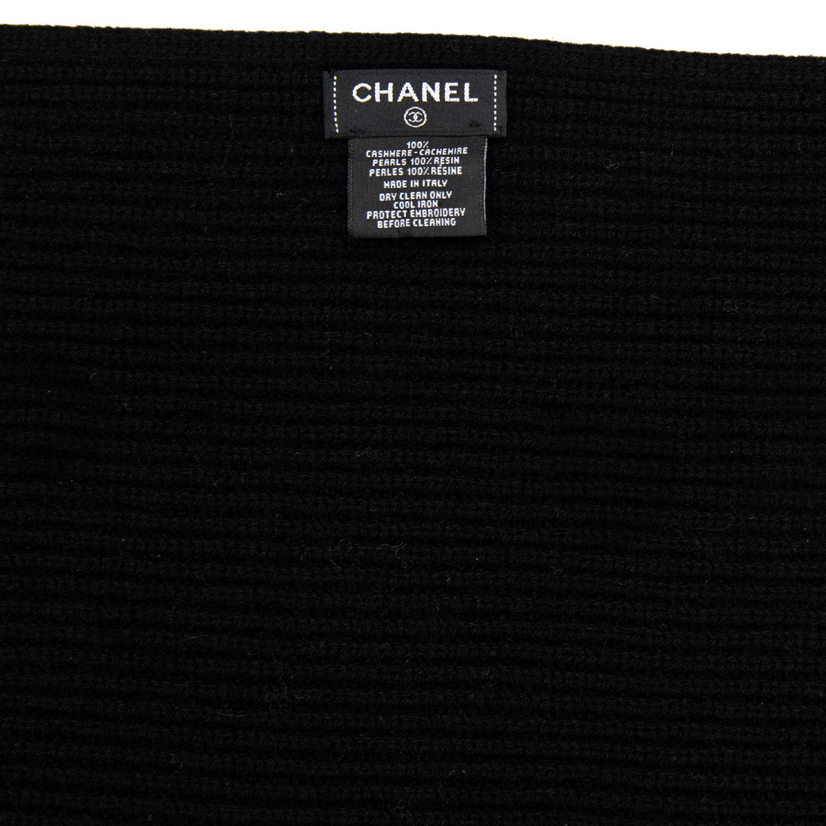 Chanel Black Cashmere Knit Pearl Embellished Logo Scarf - Replica Handbag 
 - Replica Handbags 
Best Quality
 Designer Handbags 
Preloved Fashions