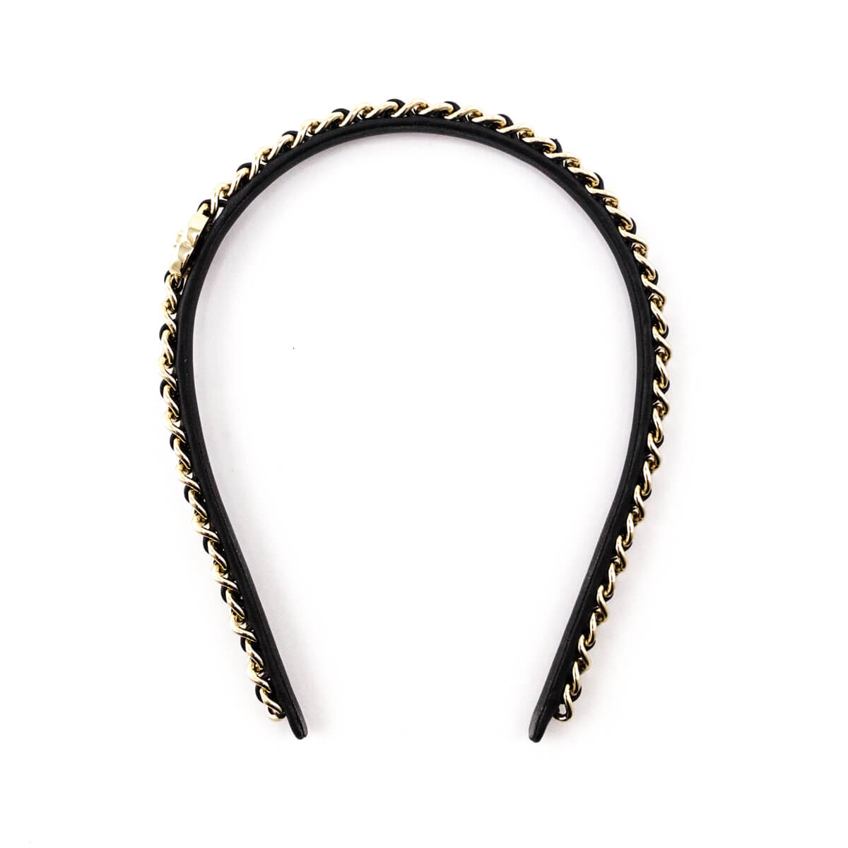 Chanel Black Leather 
Chain Headband - Replica Handbag 
 - Replica Handbags 
Best Quality
 Designer Handbags 
Preloved Fashions