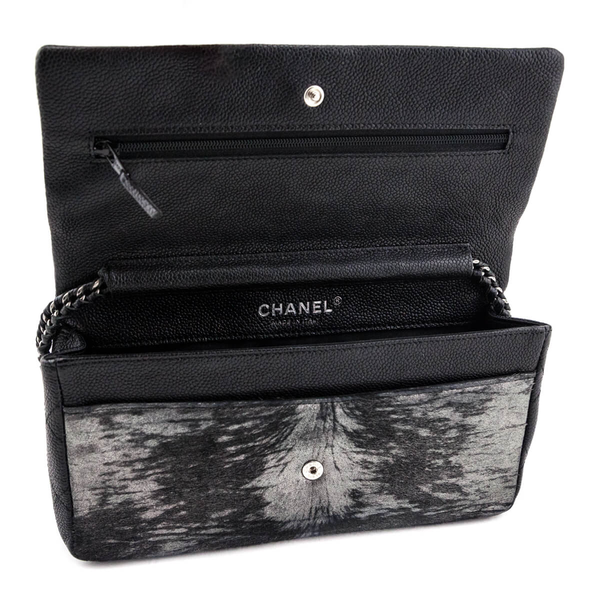 Chanel Black Metallic Pony Hair 
Quilted Caviar Flap Bag - Replica Handbag 
 - Replica Handbags 
Best Quality
 Designer Handbags 
Preloved Fashions