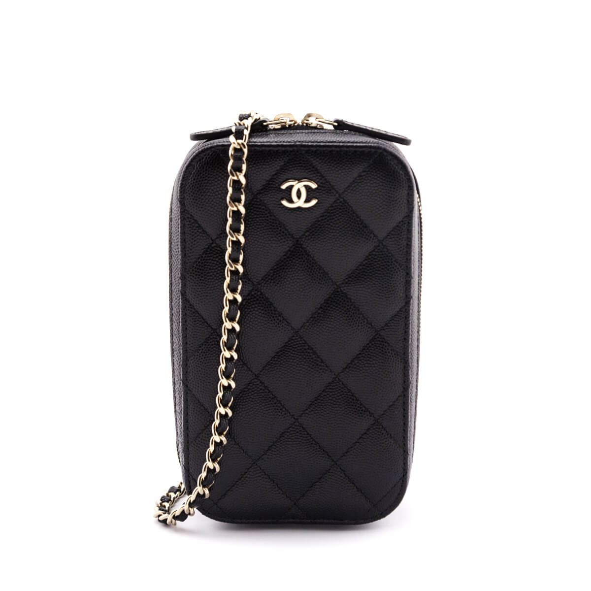 Chanel Black Quilted Caviar Zip Around Chain Phone Case - Replica Handbag 
 - Replica Handbags 
Best Quality
 Designer Handbags 
Preloved Fashions