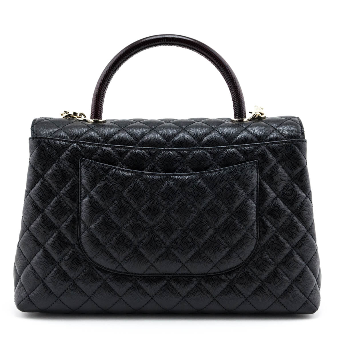 Chanel Black Quilted Caviar 
Lizard Medium Coco Handle Flap Bag - Replica Handbag 
 - Replica Handbags 
Best Quality
 Designer Handbags 
Preloved Fashions