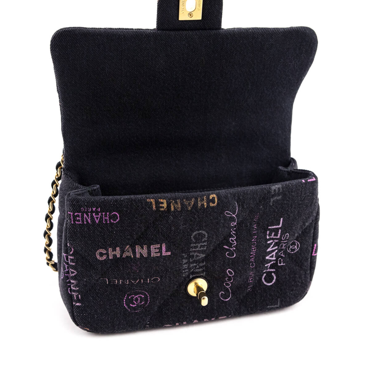 Chanel Black Quilted Small Denim Mood Rectangular Flap Bag - Replica Handbag 
 - Replica Handbags 
Best Quality
 Designer Handbags 
Preloved Fashions