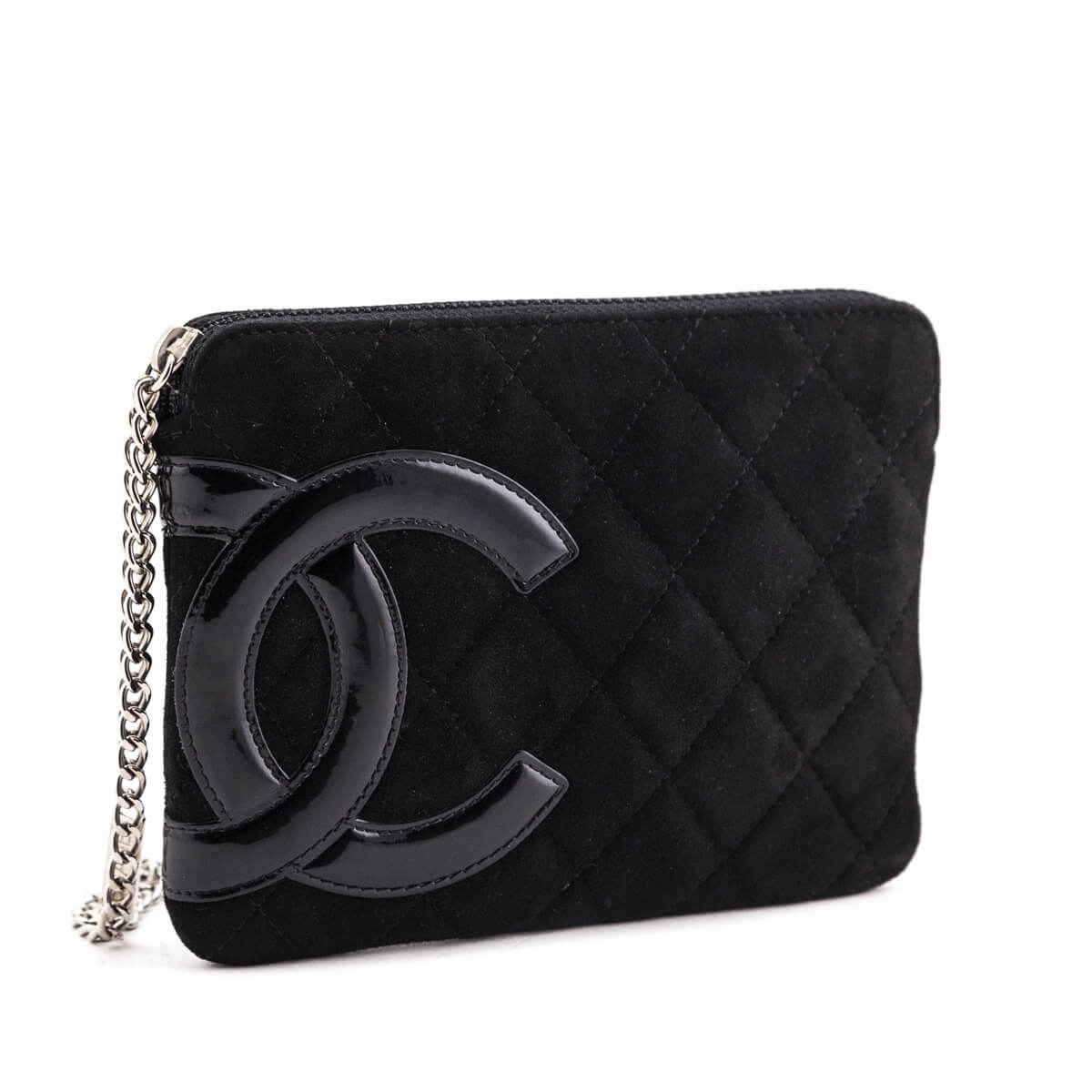 Chanel Black Quilted Suede Ligne Cambon Wristlet Pouch - Replica Handbag 
 - Replica Handbags 
Best Quality
 Designer Handbags 
Preloved Fashions