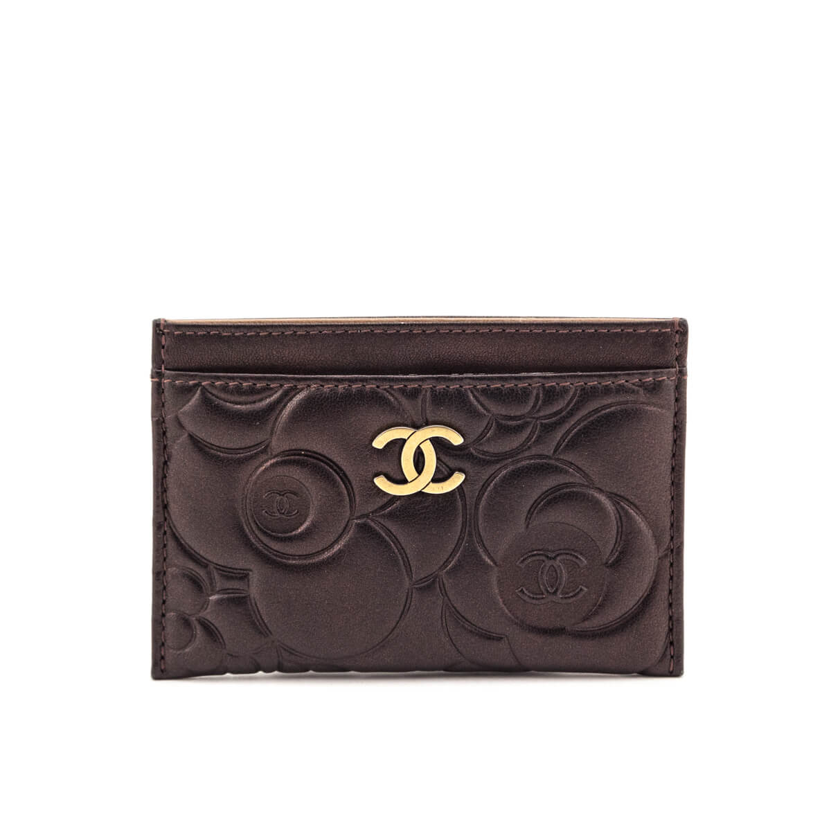 Chanel Metallic Dark Brown Camellia Embossed Lambskin Card Holder - Replica Handbag 
 - Replica Handbags 
Best Quality
 Designer Handbags 
Preloved Fashions