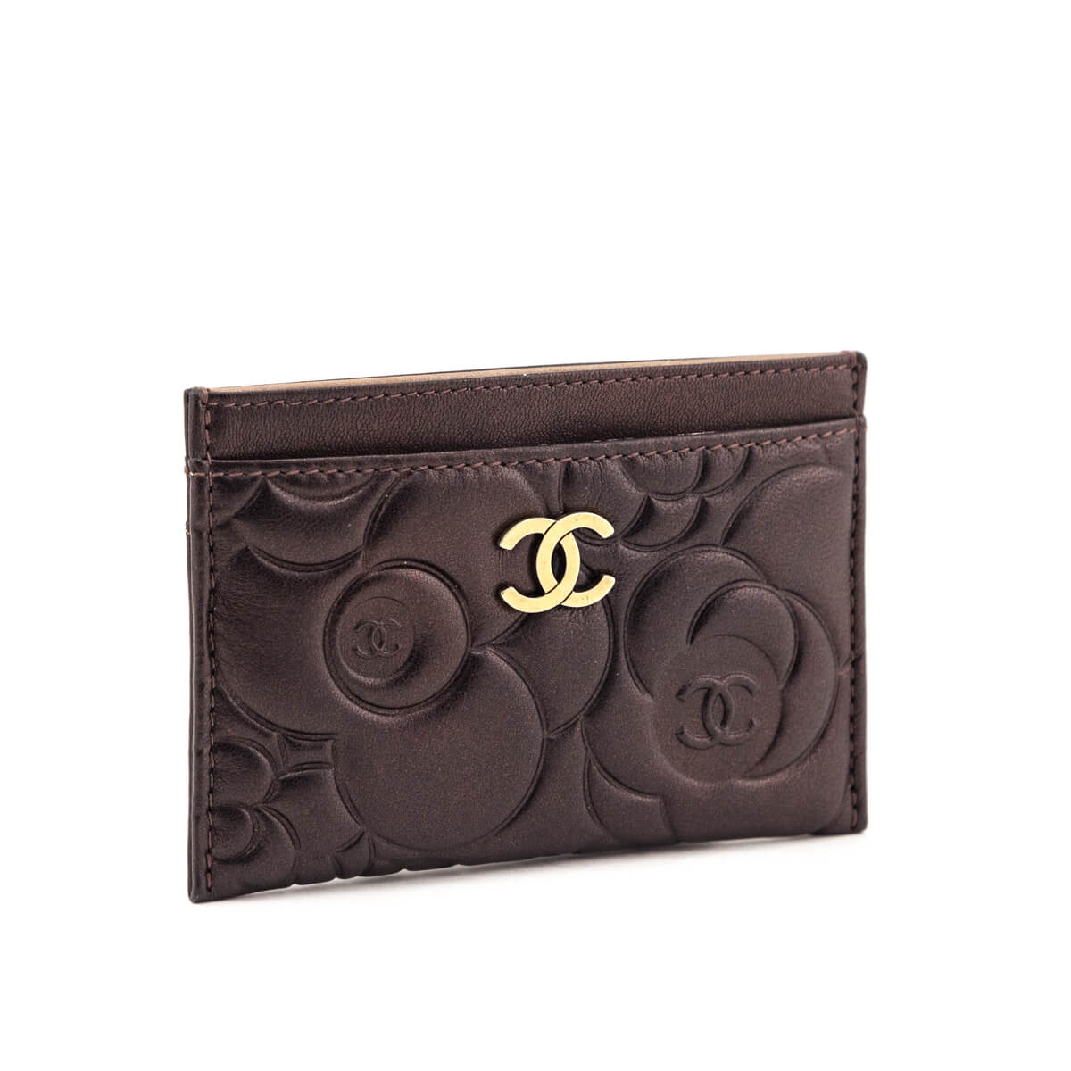 Chanel Metallic Dark Brown Camellia Embossed Lambskin Card Holder - Replica Handbag 
 - Replica Handbags 
Best Quality
 Designer Handbags 
Preloved Fashions