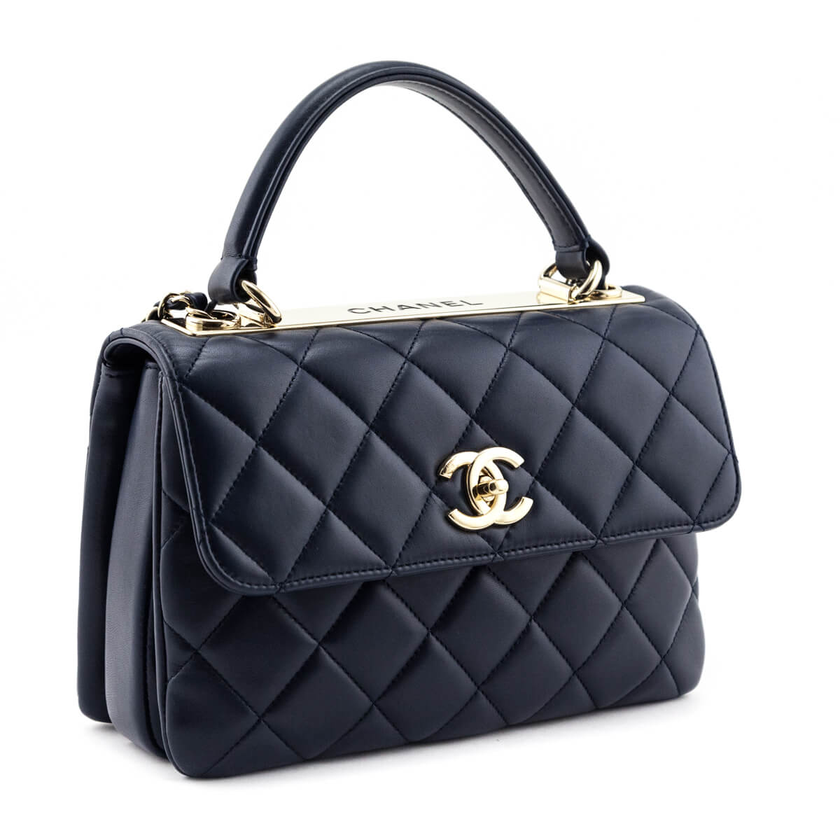 Chanel Navy Quilted Lambskin Small Trendy CC Top Handle Flap Bag - Replica Handbag 
 - Replica Handbags 
Best Quality
 Designer Handbags 
Preloved Fashions