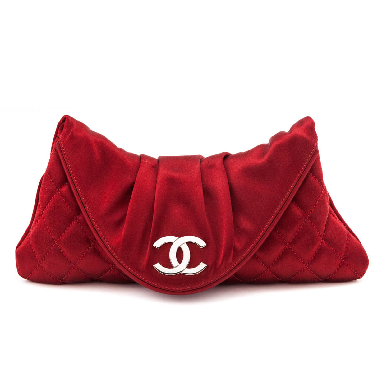 Chanel Red Quilted Satin Half Moon Clutch - Replica Handbag 
 - Replica Handbags 
Best Quality
 Designer Handbags 
Preloved Fashions