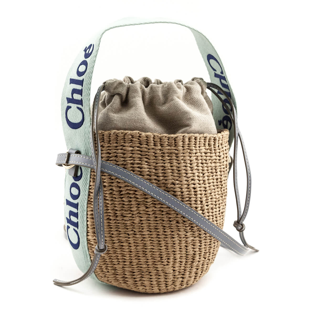 Chloe Blue-Green Natural Woven Fiber Small Woody Basket Bag - Replica Handbag 
 - Replica Handbags 
Best Quality
 Designer Handbags 
Preloved Fashions