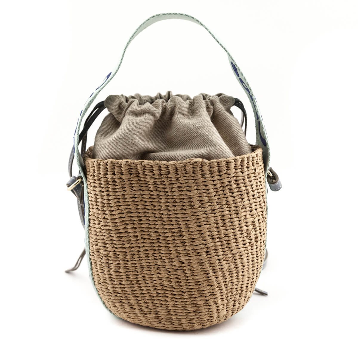 Chloe Blue-Green Natural Woven Fiber Small Woody Basket Bag - Replica Handbag 
 - Replica Handbags 
Best Quality
 Designer Handbags 
Preloved Fashions