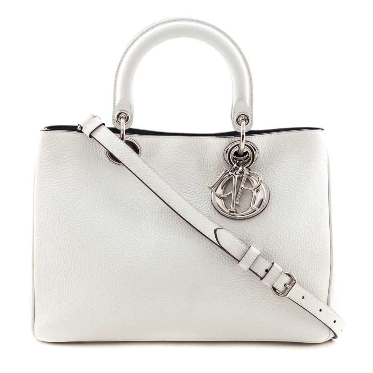 Dior White Calfskin Medium Diorissimo Tote - Replica Handbag 
 - Replica Handbags 
Best Quality
 Designer Handbags 
Preloved Fashions