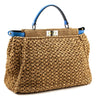 Fendi Beige Raffia 
Blue Snakeskin Large Peekaboo Bag - Replica Handbag 
 - Replica Handbags 
Best Quality
 Designer Handbags 
Preloved Fashions