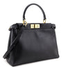 Fendi Black Nappa Medium Peekaboo Iconic Satchel - Replica Handbag 
 - Replica Handbags 
Best Quality
 Designer Handbags 
Preloved Fashions