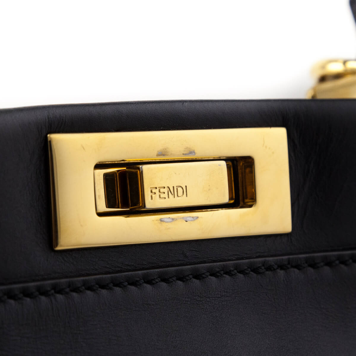 Fendi Black Nappa Medium Peekaboo Iconic Satchel - Replica Handbag 
 - Replica Handbags 
Best Quality
 Designer Handbags 
Preloved Fashions