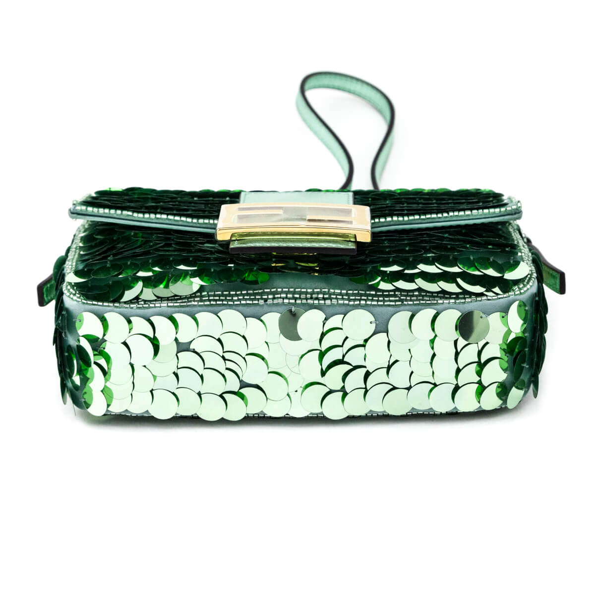 Fendi Light Green Satin Sequin Paillettes Shiny Nappa Mini Baguette 1997 - Replica Handbag 
 - Replica Handbags 
Best Quality
 Designer Handbags 
Preloved Fashions