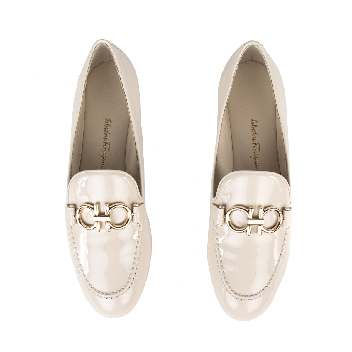 Ferragamo Bone Patent Trifoglio Loafers Size US 5 | IT 35.5 - Replica Handbag 
 - Replica Handbags 
Best Quality
 Designer Handbags 
Preloved Fashions