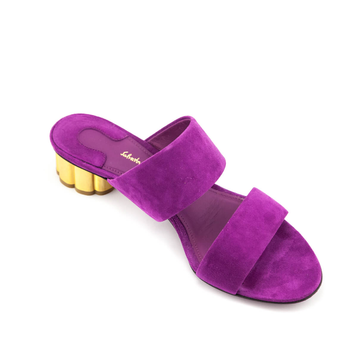 Ferragamo Purple Suede Slide Sandals Size US 8 | EU 38 - Replica Handbag 
 - Replica Handbags 
Best Quality
 Designer Handbags 
Preloved Fashions