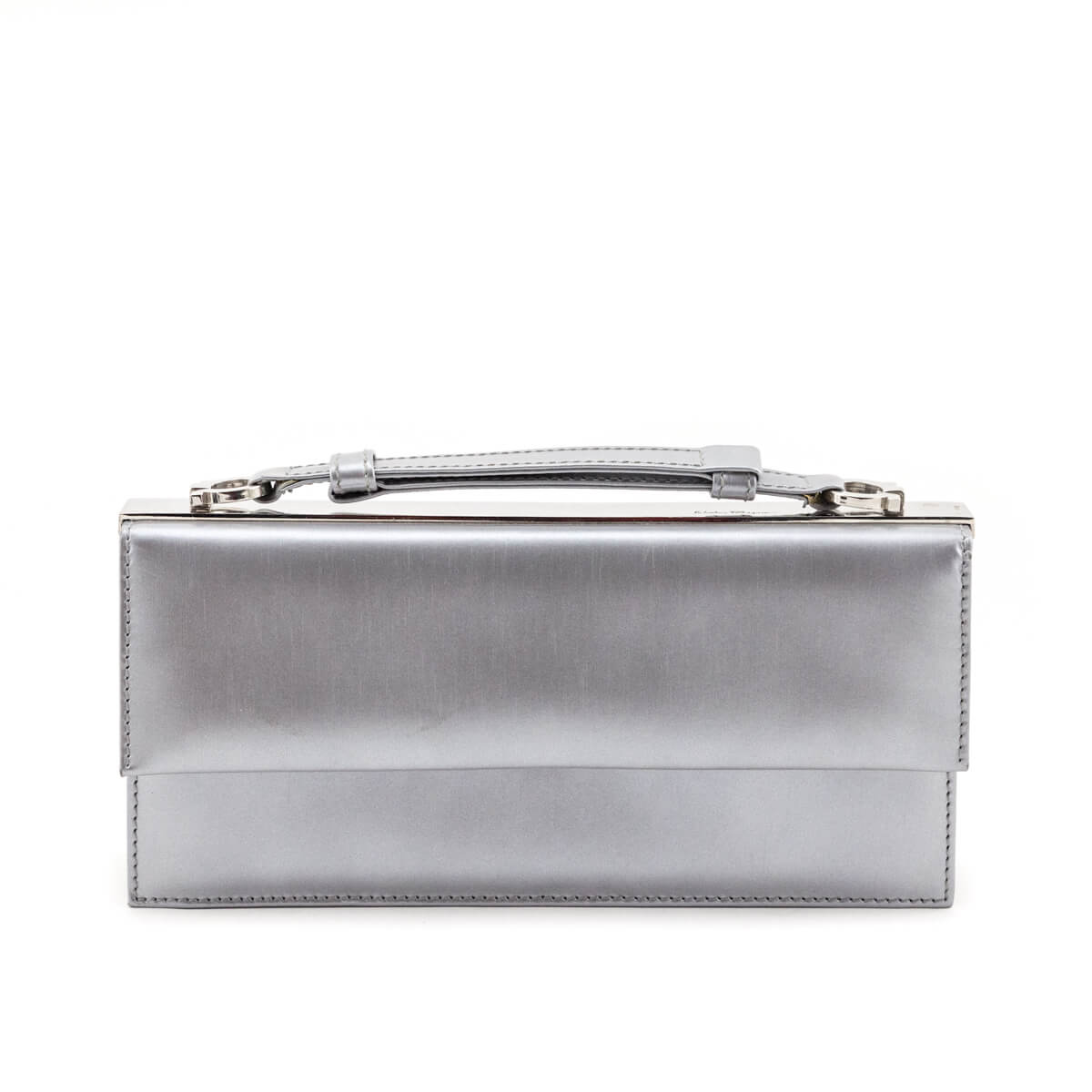 Ferragamo Silver Metallic Evening Clutch - Replica Handbag 
 - Replica Handbags 
Best Quality
 Designer Handbags 
Preloved Fashions