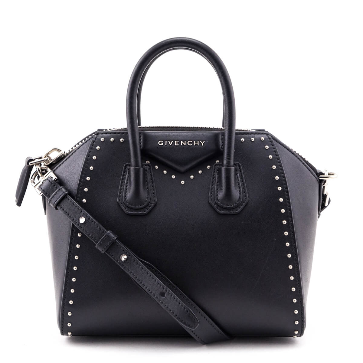 Givenchy Black Smooth Calfskin Mini Studded Antigona Bag - Replica Handbag 
 - Replica Handbags 
Best Quality
 Designer Handbags 
Preloved Fashions