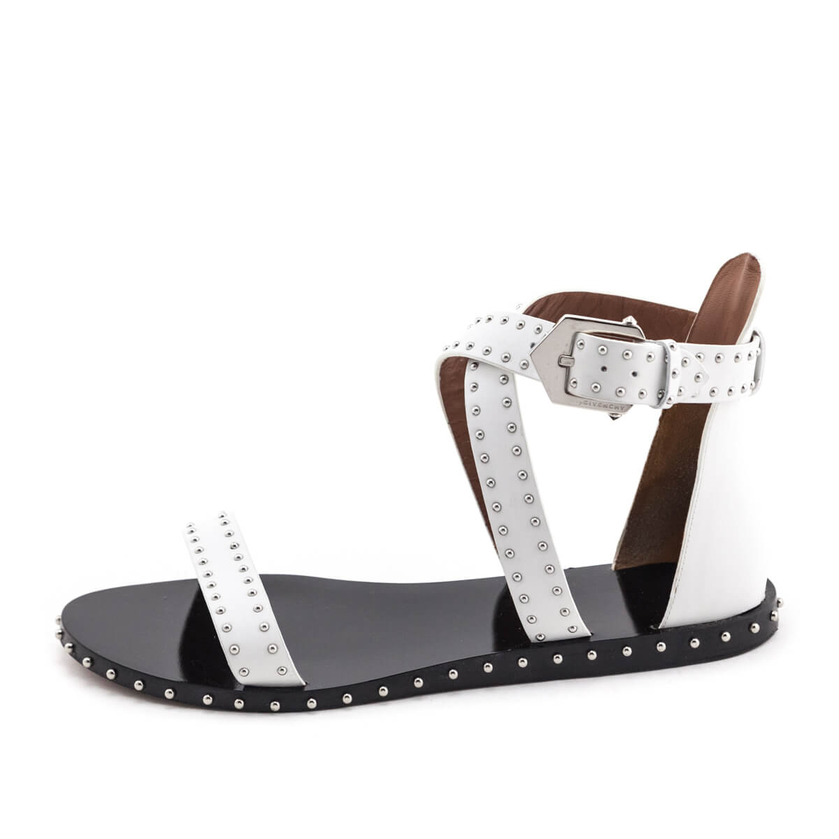 Givenchy White Studded Gladiator Sandals Size US 9.5 | EU 39.5 - Replica Handbag 
 - Replica Handbags 
Best Quality
 Designer Handbags 
Preloved Fashions