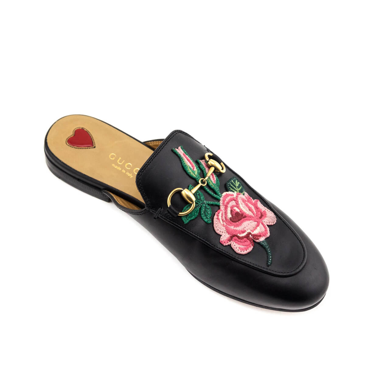 Gucci Black Leather Embroidered Princetown Mules Size US 6 | EU 36 - Replica Handbag 
 - Replica Handbags 
Best Quality
 Designer Handbags 
Preloved Fashions