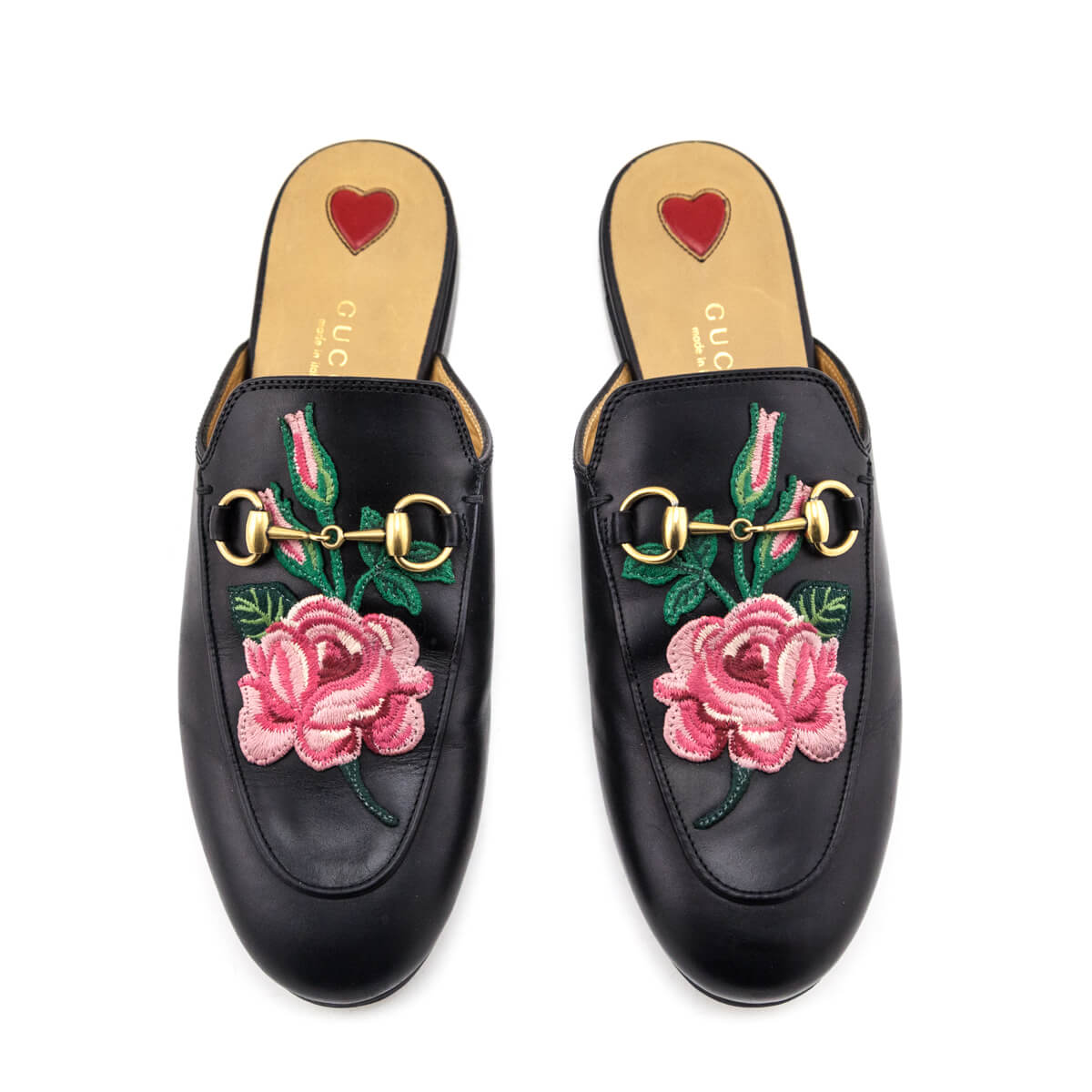 Gucci Black Leather Embroidered Princetown Mules Size US 6 | EU 36 - Replica Handbag 
 - Replica Handbags 
Best Quality
 Designer Handbags 
Preloved Fashions