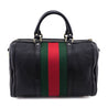 Gucci Black Pebbled Calfskin Web Boston Bag Top Handle - Replica Handbag 
 - Replica Handbags 
Best Quality
 Designer Handbags 
Preloved Fashions