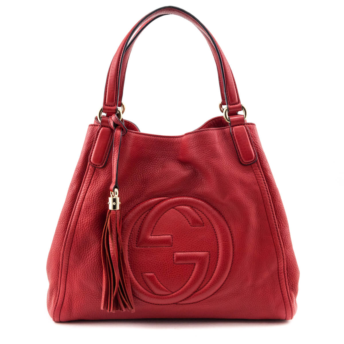 Gucci Red Grained Calfskin Medium Soho Tote - Replica Handbag 
 - Replica Handbags 
Best Quality
 Designer Handbags 
Preloved Fashions