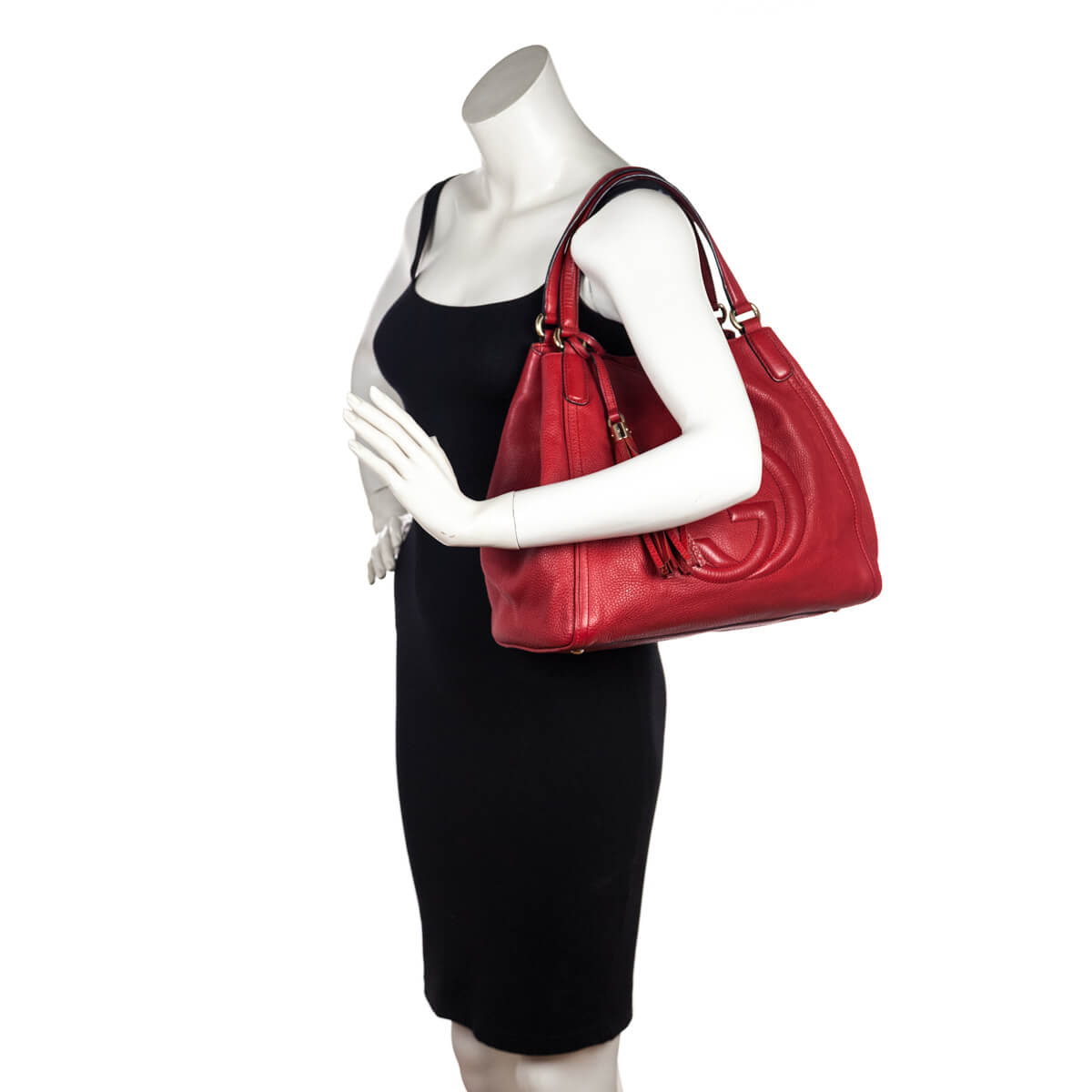 Gucci Red Grained Calfskin Medium Soho Tote - Replica Handbag 
 - Replica Handbags 
Best Quality
 Designer Handbags 
Preloved Fashions