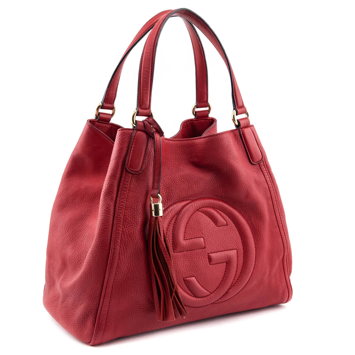 Gucci Red Grained Calfskin Medium Soho Tote - Replica Handbag 
 - Replica Handbags 
Best Quality
 Designer Handbags 
Preloved Fashions