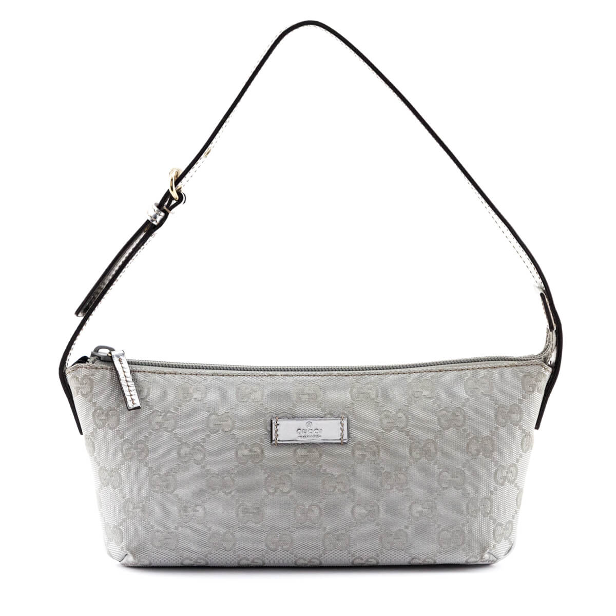 Gucci Silver Monogram Canvas Boat Pochette - Replica Handbag 
 - Replica Handbags 
Best Quality
 Designer Handbags 
Preloved Fashions