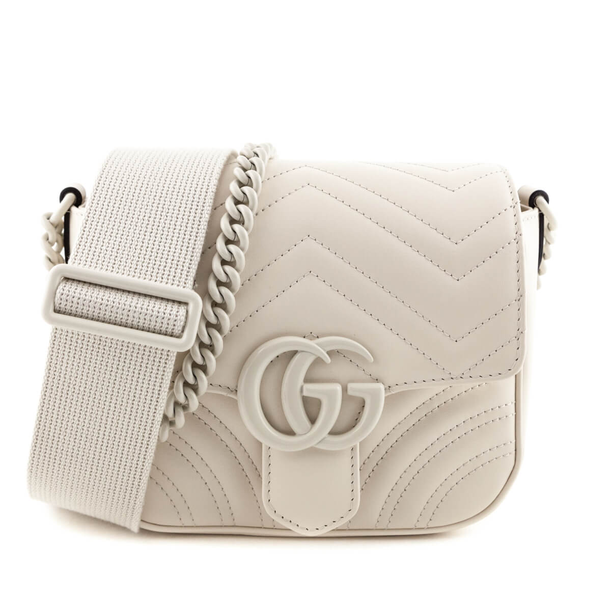 Gucci White Calfskin Matelasse Monochrome GG Marmont Bag - Replica Handbag 
 - Replica Handbags 
Best Quality
 Designer Handbags 
Preloved Fashions