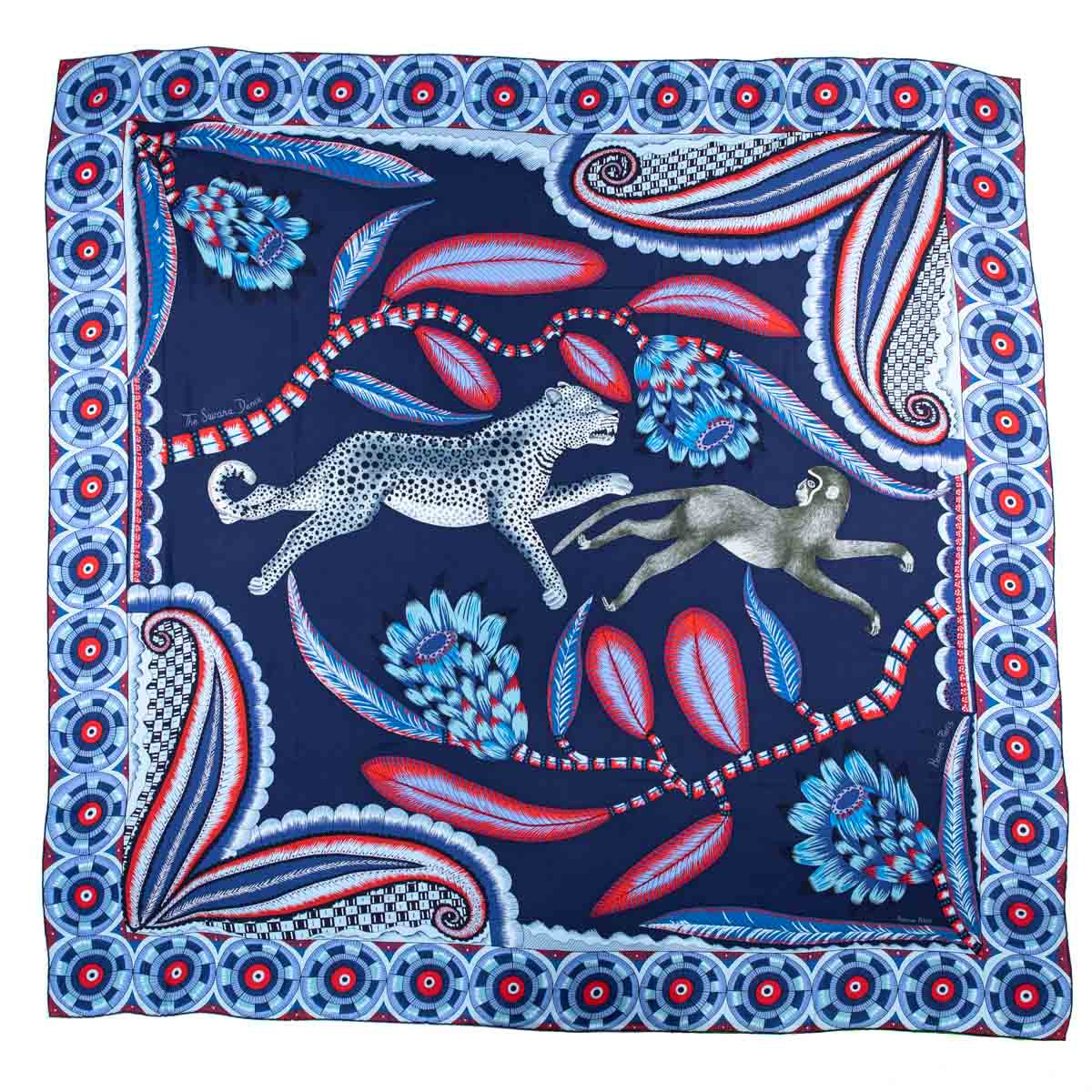 Hermes Blue 
Red Silk The Savana Dance Carre Geant Scarf - Replica Handbag 
 - Replica Handbags 
Best Quality
 Designer Handbags 
Preloved Fashions