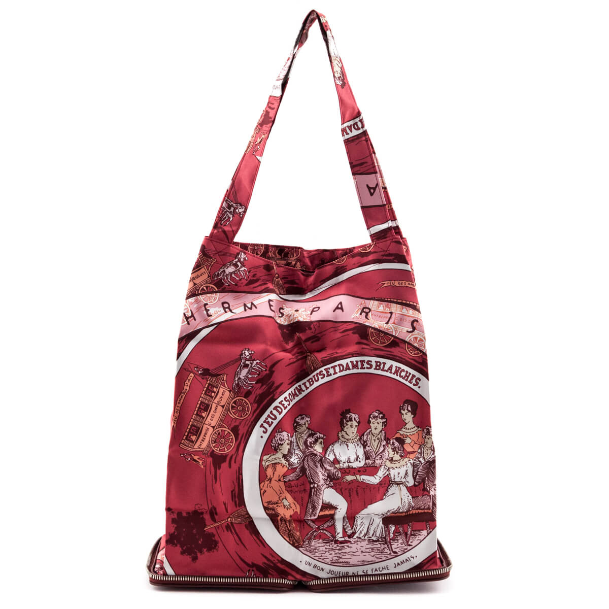 Hermes Rouge Buffle Silky Pop "Jeu Des Omnibus Et Dames Blanches" Shopper Tote - Replica Handbag 
 - Replica Handbags 
Best Quality
 Designer Handbags 
Preloved Fashions