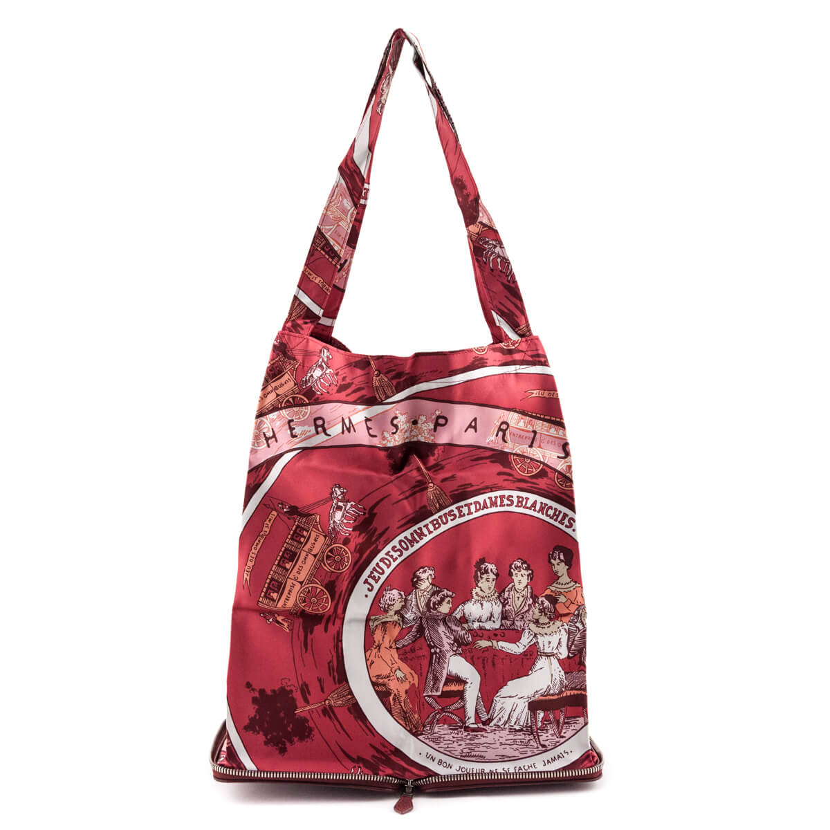 Hermes Rouge Buffle Silky Pop "Jeu Des Omnibus Et Dames Blanches" Shopper Tote - Replica Handbag 
 - Replica Handbags 
Best Quality
 Designer Handbags 
Preloved Fashions